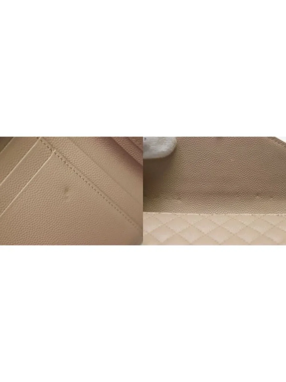 Saint Laurent Envelope Gray Leather Trifold Wallet